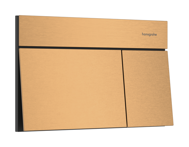HG Betätigungsplatte iFrame Element E mit 2-Mengen-Spülung Brushed Bronze