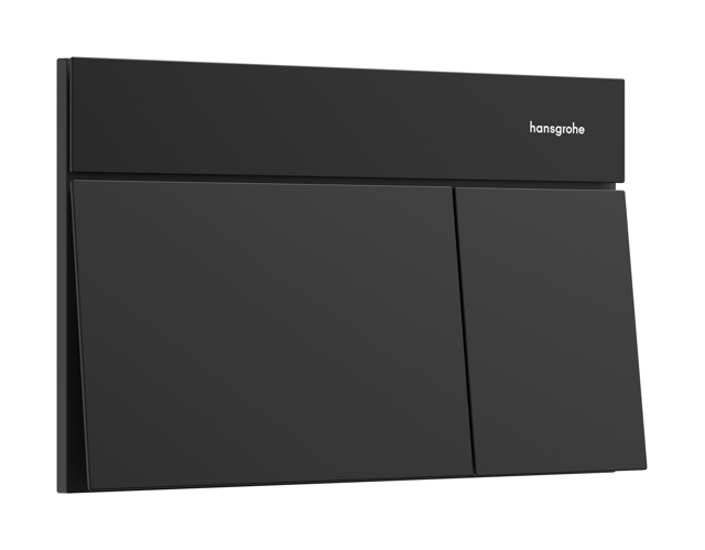 HG Betätigungsplatte iFrame Element E mit 2-Mengen-Spülung mattschwarz