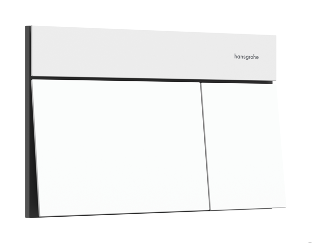 HG Betätigungsplatte iFrame Element E mit 2-Mengen-Spülung mattweiss