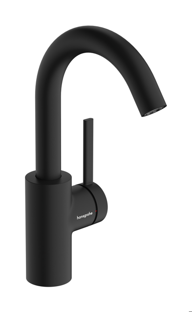 HG WTM 210 Zesis S mit Schwenkauslauf u.Zugstangen-Ablaufgarnitur mattschwarz