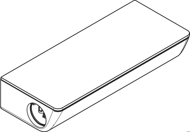 HG AP-Haube Ecostat Select weiss/chrom