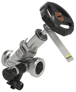 SST combined stop and anti pollution check valve, union thread, with drain valve, DN 40 