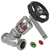 NIRO Drosselventil, ohne Entleerung, AG, DN 20 