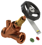 WESER Freistrom-Absperrventil, mit Entleerstopfen, AG, DN 20 