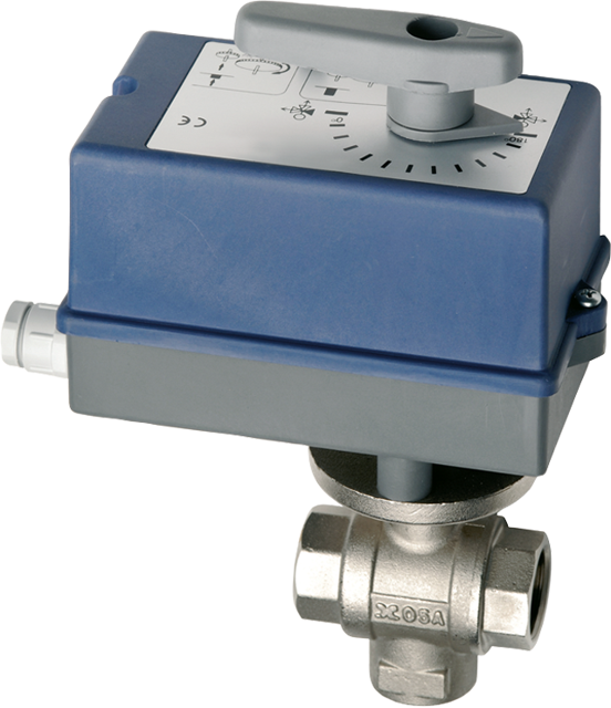 AR 3-Wege-Ventil, DN20, 24 VAC, Ansteuerung über Elektronikmodul