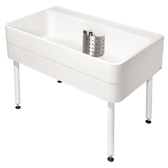 AR Werkraumbecken, SIRIUS, MIRANIT, 1100x800x700 mm, Unterbau
