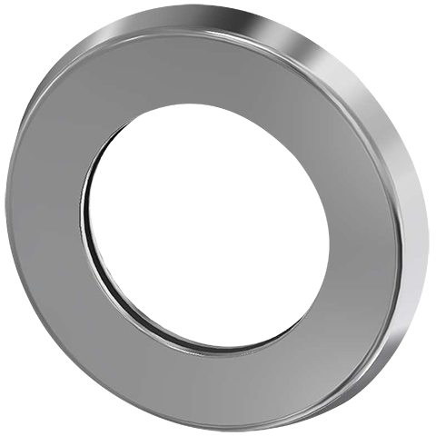 AR Schubrosette, mit O-Ring, verchromt,