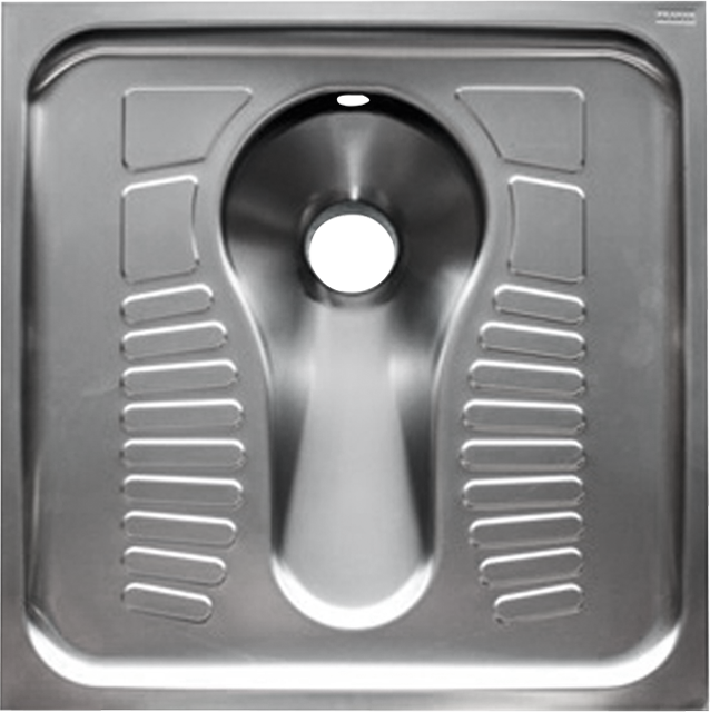 AR Hock-WC, CAMPUS, Edelstahl, ohne Spülanschluss, 700x235x700 mm