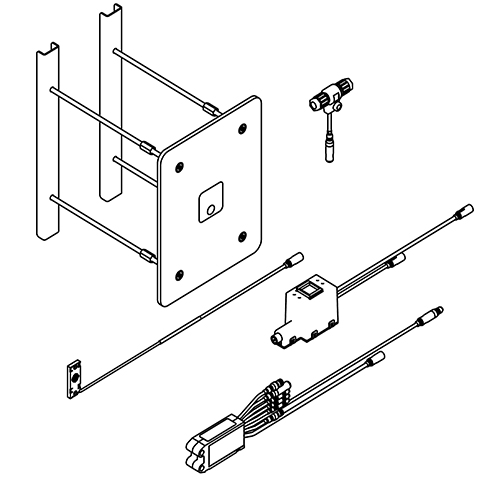 AR WC-Steuerung, A3000open, für Spülkasten für Hw.-Mont., 24 VDC