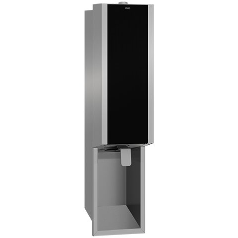 AR Seifenspender, EXOS, Edelstahl, UP, 124x500x120 mm, Front ESG schwarz