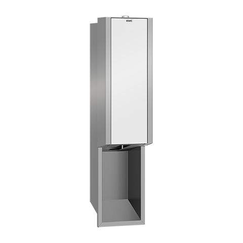 AR Seifensp., EXOS, elek., Edelstahl, UP, 124x500x120mm, Front ESG weiß