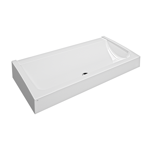 AR Waschrinne, FUTURA exklusiv, MIRANIT, 1600x170x570 mm, Ablaufventil