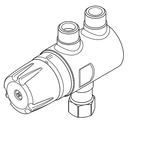 AR Thermostat, PURETHERM, DN10, Eckventilmontage, 2030058697