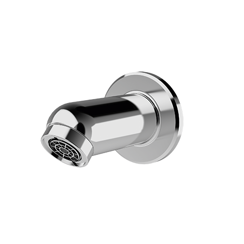 AR Wandauslauf, DN15, diebst. Luftspr., Ausladung 75 mm, 45 Grad, 6l