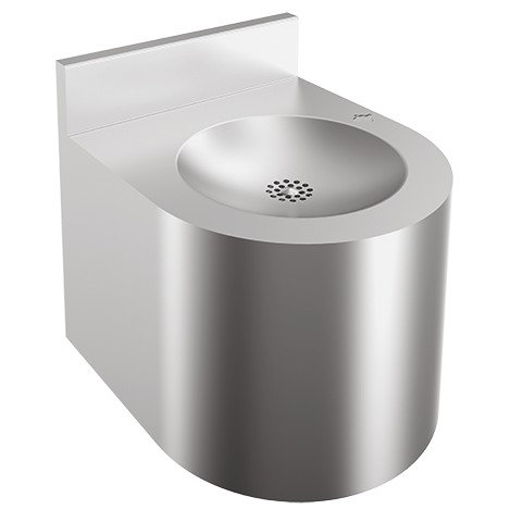 AR Wandtrinkbrunnen, ANIMA, Edelstahl, 305x320x350 mm, Hahnloch