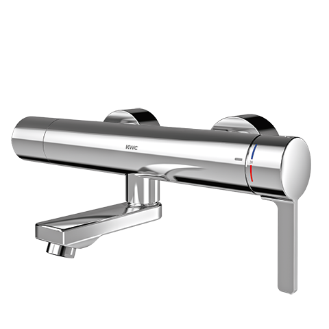 AR Thermostat-Wandbatterie, F5, EHM, Schwenkauslauf, 135 mm, C-Modul