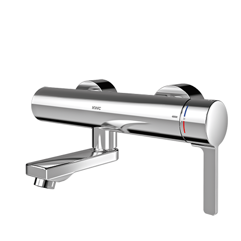 AR Thermostat-Wandbatterie, F5, EHM, Schwenkauslauf, 195 mm, Option C-Modul