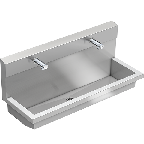 AR Waschplatzeinheit, PLANOX, Edst., 1200x530x450 mm, 2xWandventil hydr.
