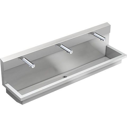 AR Waschplatzeinheit, PLANOX, Edst., 1800x530x440 mm, 3xWandventil elektron.