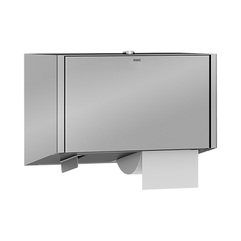 AR WC-Großrollenhalter, EXOS, Edelstahl, Aufputz, 325x346x130 mm, Rolle 280 mm
