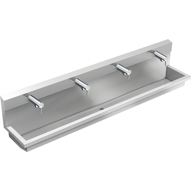 AR Waschplatzeinheit, PLANOX, Edst., 2400x530x450 mm, 4xEinhebelthermostat