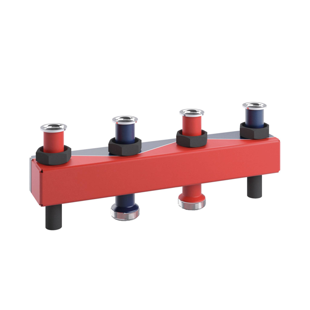 Reflex SINUS-Set-Kleinverteiler 80/60 2 Heizkreise 125er Überwurfmutter