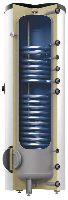 Speicherwassererwärmer Storatherm Aqua Solar AF 400/2_C, weiß