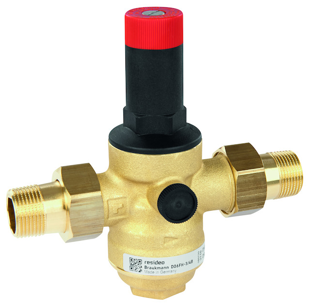 Resideo Druckminderer D06FH Hochdruckausführung, Messing, B, R1