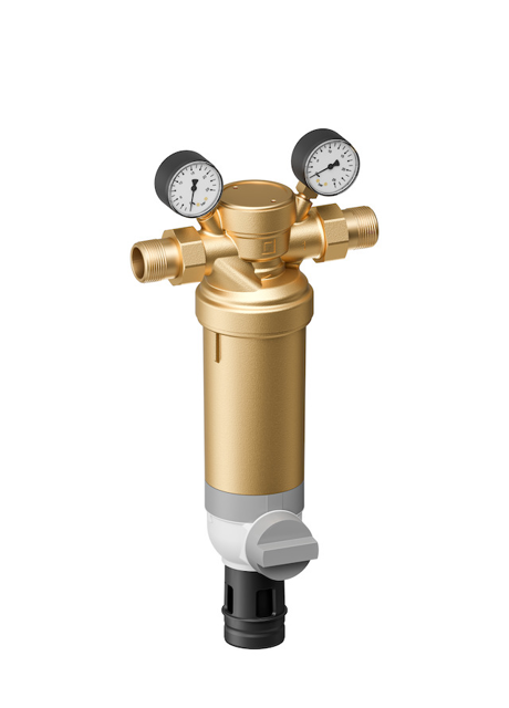 Resideo Hauswasser-Feinfilter F76S 0,1mm, bleifrei, Tülle 1 1/2", MS-Tasse