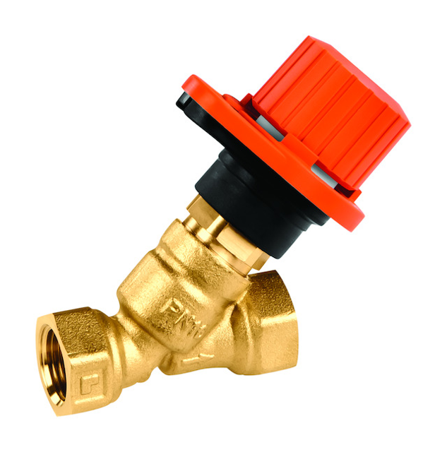 Resideo Drosselventil Kombi-4 2x Muffengewinde, Messing, DN 32