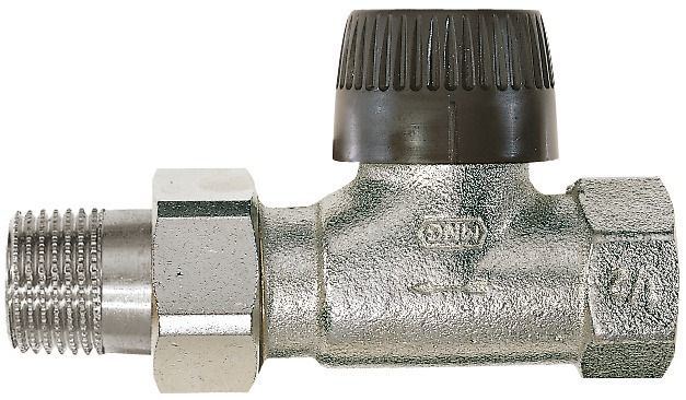 Honeywell Home Thermostatventilkörper FS Messing, vernickelt, Durchgang, 3/4