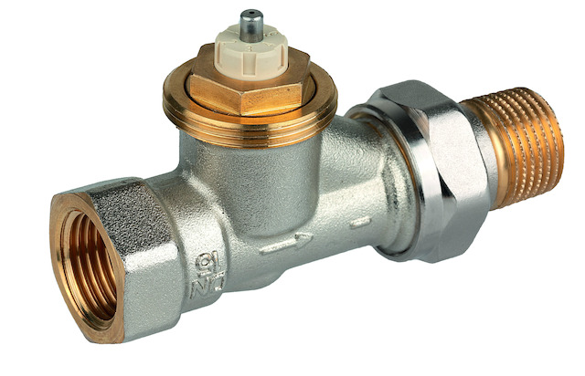 Resideo Thermostatventilkörper SX Messing vernickelt, Durchgang, 3/8