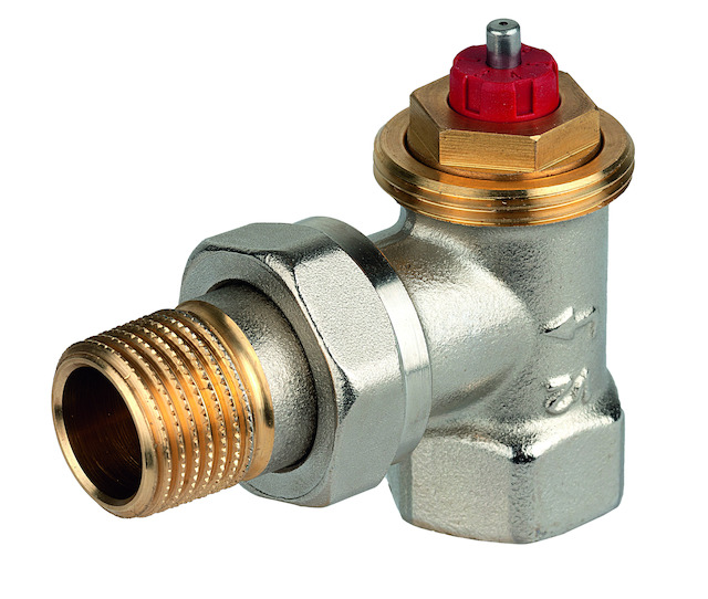 Resideo Thermostatventilkörper FX Messing vernickelt, Eck, 3/8