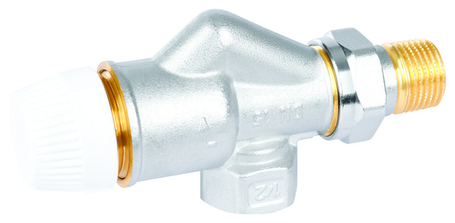 Resideo Thermostatventilkörper H Messing vernickelt, Axial, 3/4