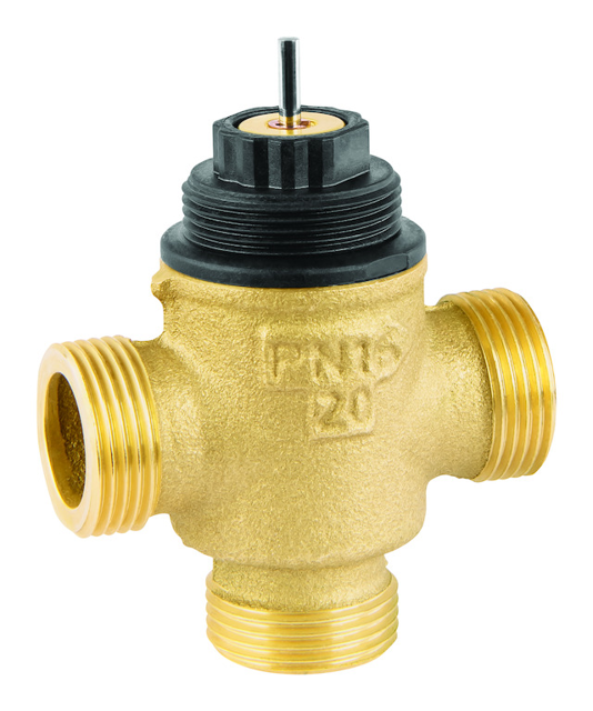 Resideo Dreiwegeregelventil VXE, PN16 DN20, kvs 2.5, flach dichtend, stetig