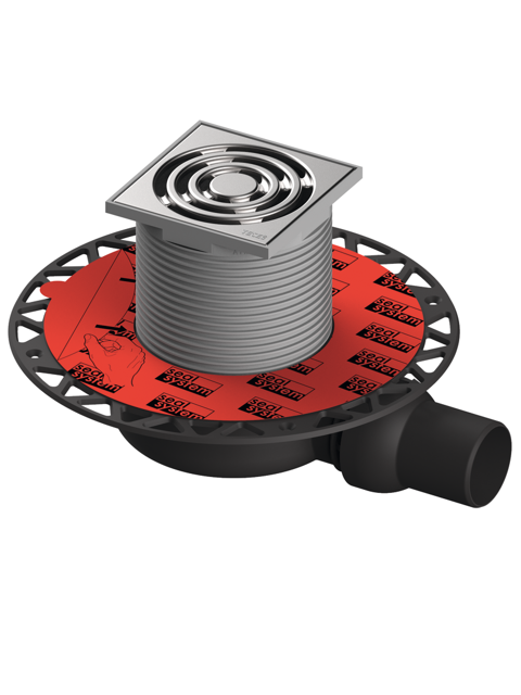 TECEdrainpoint S
- Kit d'évacuation 111 « extra-plat » avec flasque d'étanchéité Seal System, sans entrée 