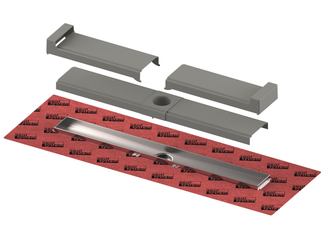 TECEdrainline-Evo Duschrinne, 900 mm befestigte Seal System Dichtmanschette