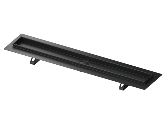 TECEdrainline Duschrinne, schw. matt besch., Seal System Dichtband, 1500 mm