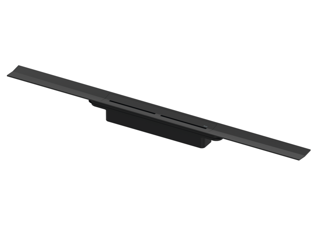 TECEdrainprofile Duschprofil, 1000 mm, Edelstahl gebürstet, schwarz