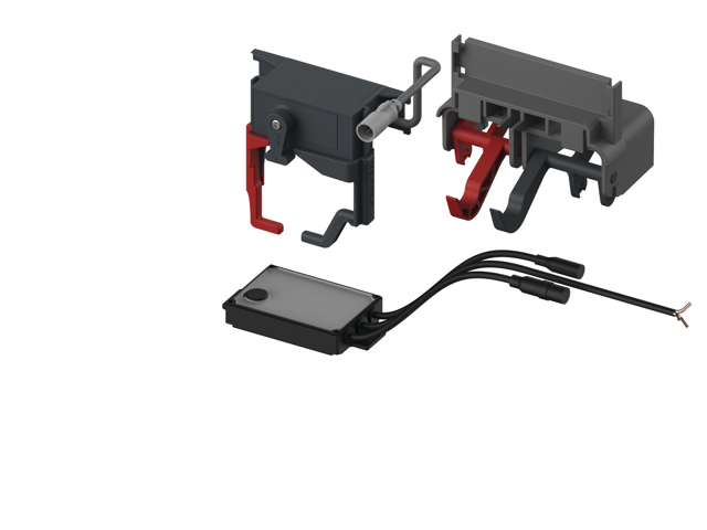 TECEplanus WC-Fernauslösung kabelgebund. Elektrotaster 12 V-Netz