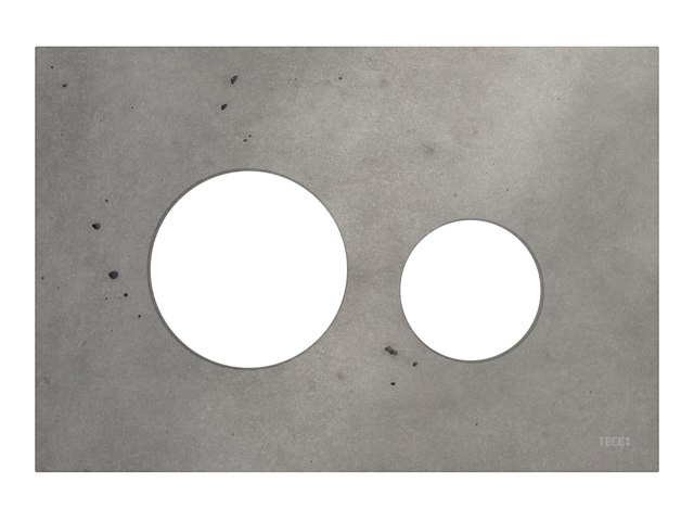 TECEloop Blende für WC-Betätigungsplatte Beton hell