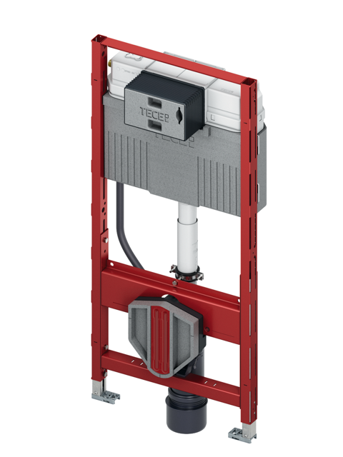 TECEprofil WC-Modul m. Uni-Spülkasten u. var. HV unteren Bauraums, BH 1120 mm