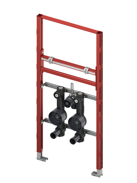 TECEprofil WT-Modul inkl 2 Montageblöcke z. Aufnahme von WZ-Messkapseln,BH 1120mm